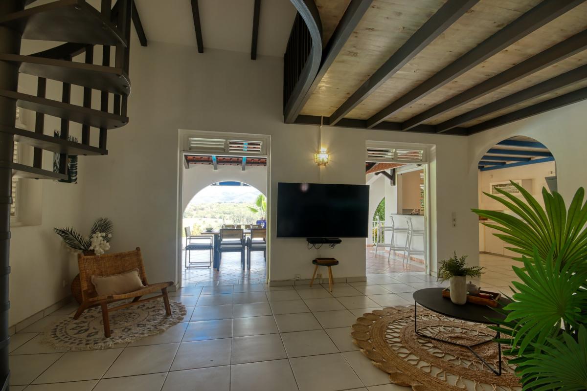 Location villa 4 chambres Trois Ilets Martinique - Séjour ouvert